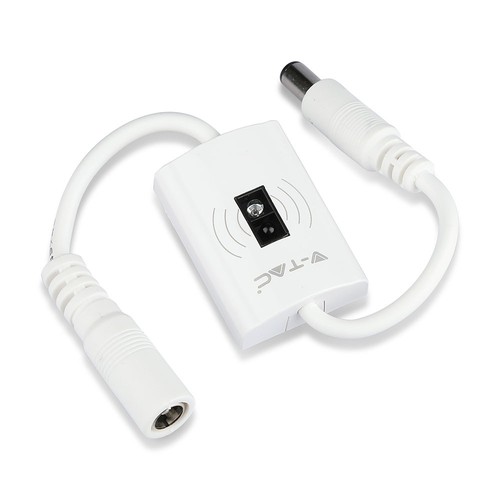 Handsensor för LED strips, 12V - Max 24W, vit, 2.1mm DC kontakt, på/av sensor för sänglampa