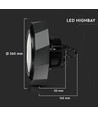 High bay LED 100W, 180lm/W - Samsung LED chip, Meanwell driver, IP65, 5 ans de garantie