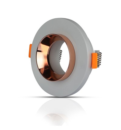 GU10 Grå Betong (innfelt) med Matt Roségull Bunn-Rund