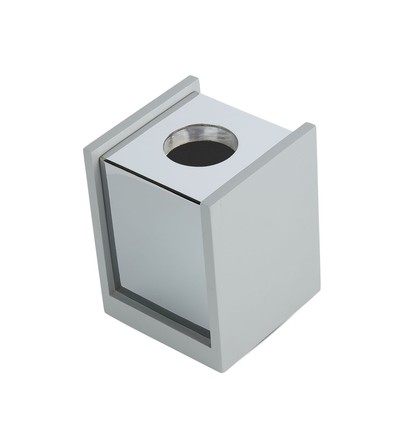 GU10 - béton gris, surface en métal plâtre avec base chromée (carré)
