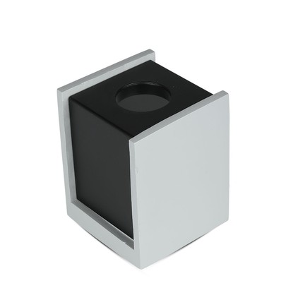 Spot en saillie GU10 - Gris/Gun black, aspect béton, IP20 intérieur, sans source lumineuse