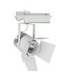 Spot LED sur rail 33W - puce Samsung, 3000K, garantie 5 ans, boîtier blanc