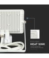 30W LED breedstraler met sensor - Samsung LED, 2400lm, IP65, warm wit