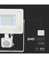 30W LED strålkastare med sensor, Samsung LED - IP65, vit, 3000K