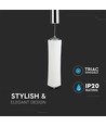Suspension design 18W, dimmable - 1200lm, blanc chaud, blanc, 3000K