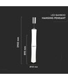 32W LED Designer Double Long pendel, dæmpbar - 3000K, hvid, 2100lm, Triac dæmpbar