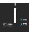 32W LED Designer Double Long pendel, dæmpbar - 3000K, hvid, 2100lm, Triac dæmpbar