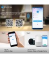 E27 Wi-Fi smart fitting - Max 20W, werkt met Alexa en Google Home, wit
