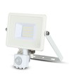 20W LED breedstraler met sensor - Samsung LED chip, wit, IP65, warm wit