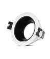 Spot encastrable GU10 - Rond, blanc/noir, aluminium, Ø7,9 cm, perçage : Ø7,2 cm, sans source lumineuse