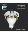 Spot encastrable GU10 - Rond, blanc/or, aluminium, IP20, Perçage : Ø7,2 cm, Dimensions : Ø7,9 cm, sans source lumineuse