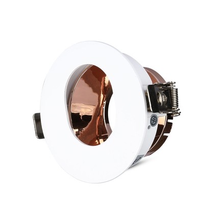 GU10 - Rond Blanc+Or Rose