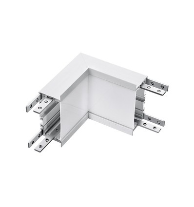 10W - L-vormige connector, Samsung chip, 4000K, zilverkleurige behuizing