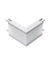 L-formad koppling för LED infällnadsprofil - 10W, vit aluminium, 4000K, inkl. cover