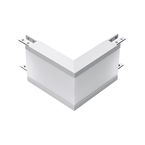 12W L-vormige LED connector voor inbouw - Samsung LED chip, 1000lm, zilver aluminium, 4000K