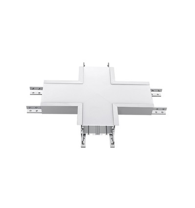 16W X-formet LED connector til indbygning - Samsung LED chip, 1600lm, sølv kabinet, 4000K