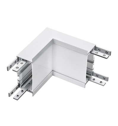 10W L-vormige connector voor lineaire verlichting - Samsung LED chip, 1000lm, 4000K, aluminium
