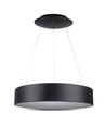 Suspension LED 20W, Ø45cm, noir - Dimmable, 3000K, câble 120cm, blanc chaud
