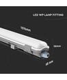 150cm 22W vattentät LED armatur - IP65, 6400K, inkl. LED rör