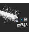 150cm 22W vattentät LED armatur - IP65, 6400K, inkl. LED rör