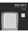 Lampadaire LED 160W, puce LED Samsung - 130lm/W, 4000K, lentille Type III-M, Driver Inventronics, IP65 extérieur