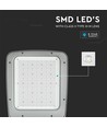 200W LED gatubelysning, 130lm/W - Samsung LED chip, IP65, 4000K, Inventronics driver, IK08, grått hölje