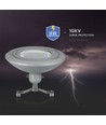 100W LED vägarmatur för linupphängning - 130lm/W, Samsung LED chip, IP65, 4000K, grå, IK08