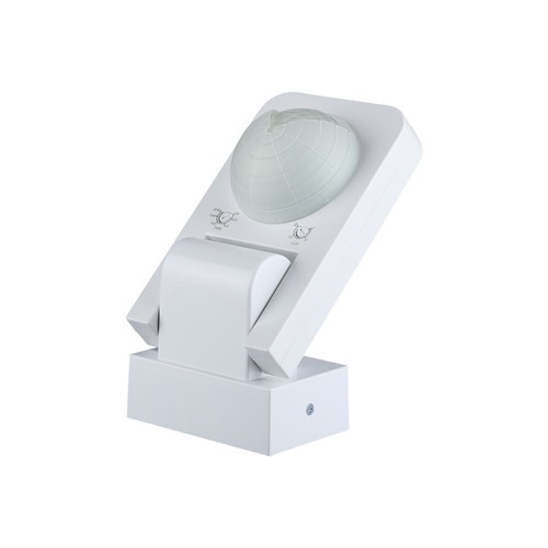 Détecteur de mouvement infrarouge V-Tac IP65, blanc - 360 degrés, portée 20m, max 1000W LED, extérieur/intérieur