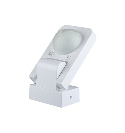 V-Tac IP65 infrarood bewegingssensor, wit - 360 graden, 20m bereik, max 1000W LED, buiten/binnen