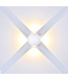 Applique murale LED ronde 4W - IP65, 110lm/W, blanc, extérieur, source lumineuse incluse