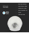 Applique murale LED ronde 4W - IP65, 110lm/W, blanc, extérieur, source lumineuse incluse
