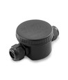 Vanntett 3-veis koblingsboks - IP66, sort, 24A, UV-resistent, 450V, til lyskastere