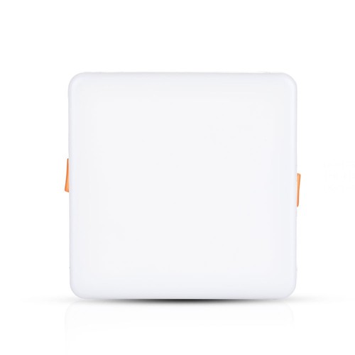18W kvadratisk LED indbygningspanel med Samsung chip - 1350lm, hvid kant, 5 års garanti, hul: Ø7,5-10 cm, mål: 17x17 cm
