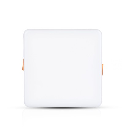 18W vierkant LED inbouwpanel met Samsung chip - 1350lm, witte rand, 5 jaar garantie, gat: Ø7,5-10 cm, afm: 17x17 cm