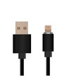 1,5m sort MFi Lightning kabel - 2A, Apple sertifisert, holdbart design