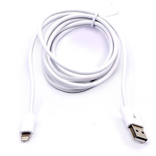 1,5m MFI Lightning till USB kabel, 2.4A - Vit, Apple certifierad, flexibel och hållbar