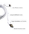 1,5m MFI Lightning till USB kabel, 2.4A - Vit, Apple certifierad, flexibel och hållbar