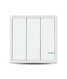 3-knops draadloze smart schakelaar, 1-wegs - IP54, wit, batterijgevoed, bereik tot 600m