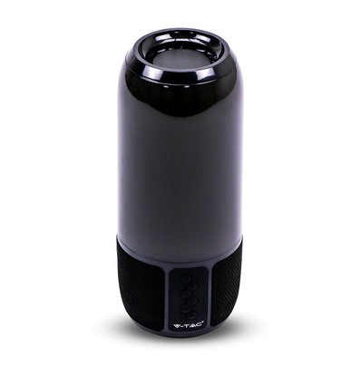 2*3W - Lumière LED, haut-parleur Bluetooth, emplacement carte USB TF, noir