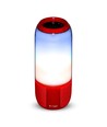 6W bærbar Bluetooth højttaler med LED lys - Rød, 1800mAh batteri, USB/TF/AUX, 5V DC