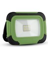 10W genopladelig LED projektør - Samsung LED chip, IP44, SOS flash, USB output, grøn/sort