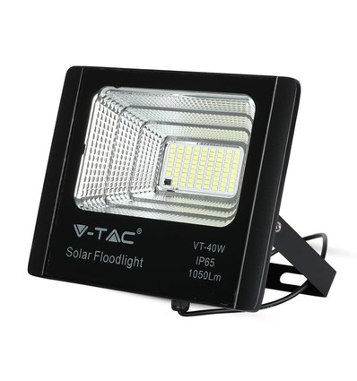40W LED solcellsstrålkastare - 1050lm, IP65, inkl. solpanel och fjärrkontroll, 4000K