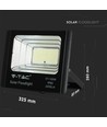 Projecteur LED solaire Solara 35W - IP65, noir, télécommande