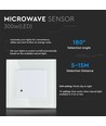 Capteur micro-ondes mural - Blanc, pour encastrement, max 300W