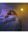 V-tac Lampe de Nuit avec USB - Allumage Automatique à l'Obscurité, Puce Samsung, 0,45W, 3000K, Carrée