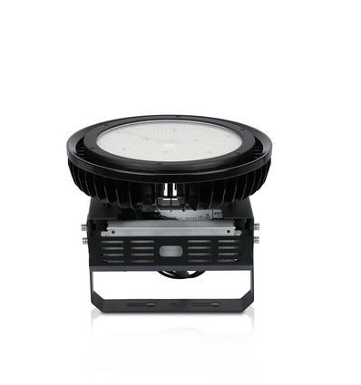High Bay LED 500W, Samsung Chip - 120 degrés, Driver Meanwell, dimmable, corps noir, Ø36cm