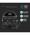 High Bay LED 500W, Samsung Chip - 120 degrés, Driver Meanwell, dimmable, corps noir, Ø36cm