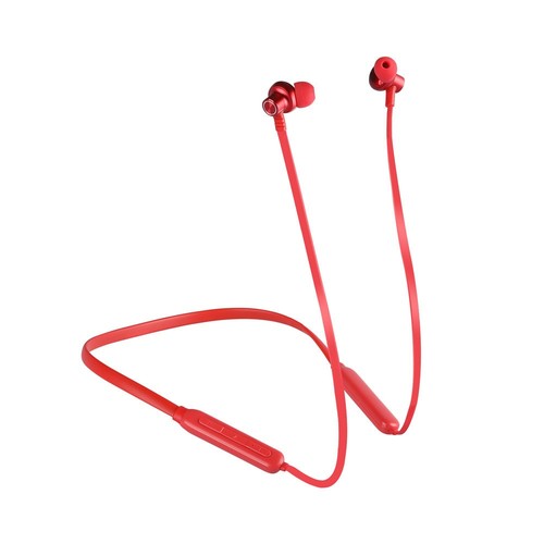Bluetooth sport headset, rood - 500mAh batterij, 7-8 uur speeltijd, 10m bereik