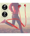 Bluetooth sport headset, rood - 500mAh batterij, 7-8 uur speeltijd, 10m bereik
