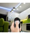 Variateur LED RF avec télécommande tactile, 12V/24V - 3 canaux, 18A, noir, pour rubans LED